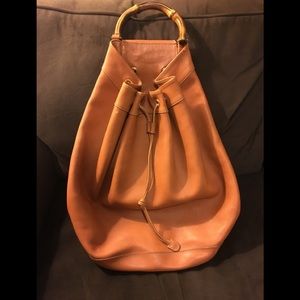 Vintage Gucci Bamboo Line Brown Shoulder Bag